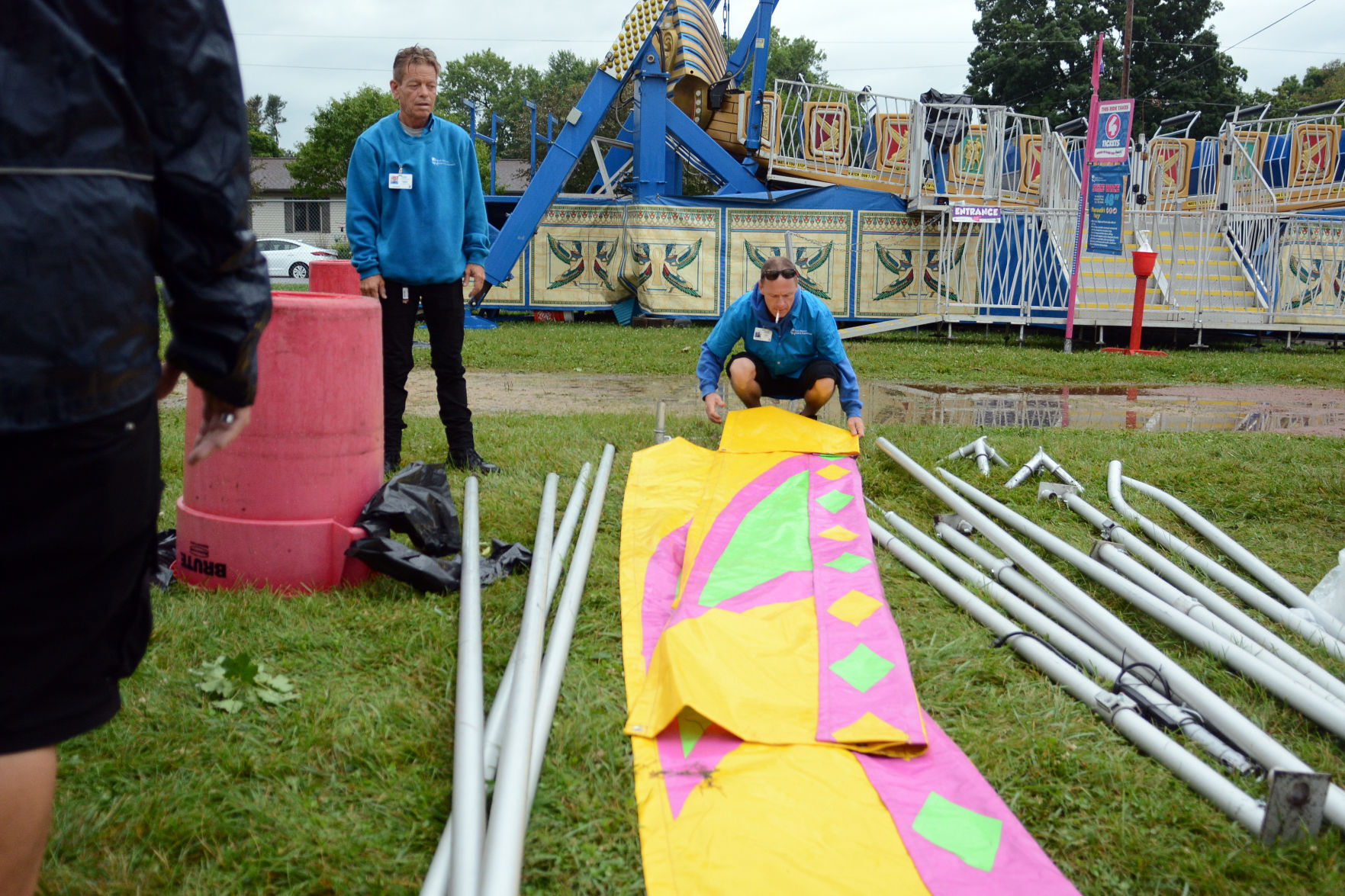Storm damage at Sauk County Fair